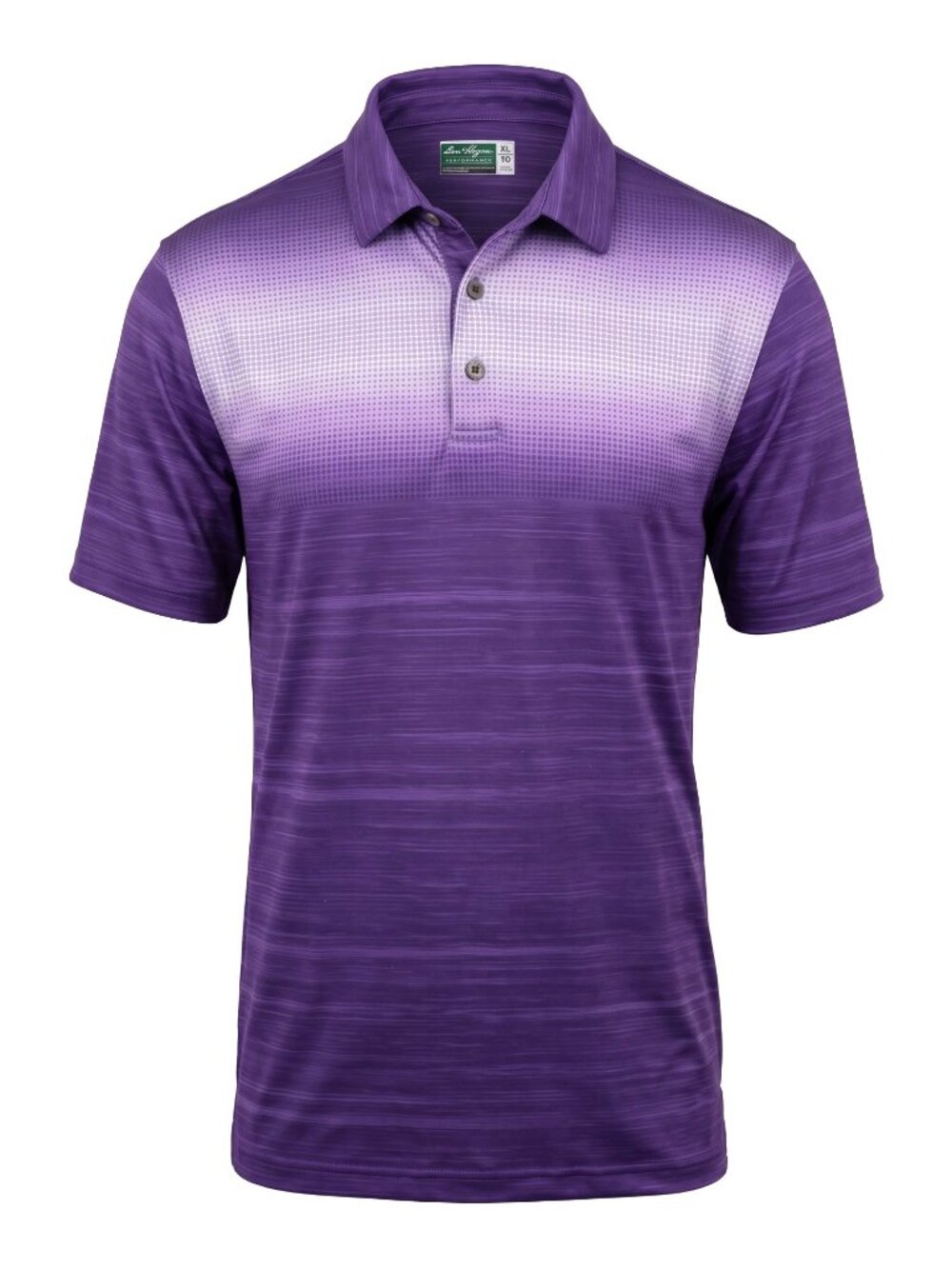 Ben Hogan Mens XL Purple Golf Polo Shirt Performance Short Sleeve Polyester EUC